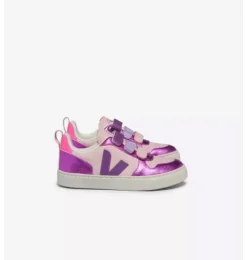 Janie and Jack Kids Shoes|Shoes-Veja Kid Metallic V-10 Sneaker metallic purple