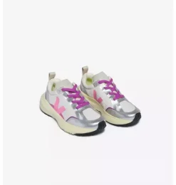 Janie and Jack Kids Shoes|Shoes-Veja Toddler Metallic Canary Sneaker metallic silver