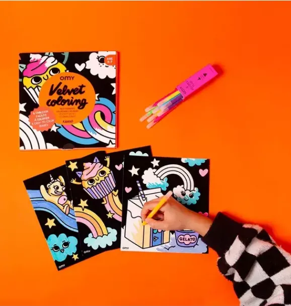 Janie and Jack Art Supplies|Playroom-Velvet Coloring Kawaii orange