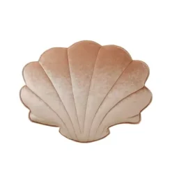 Janie and Jack Seasonal Décor|Decorative Pillows And Throws-Velvet &ldquo;&rdquo; Shell Pillow beige pearl