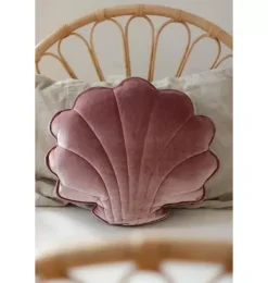 Janie and Jack Decorative Pillows And Throws|Seasonal Décor-Velvet &ldquo;&rdquo; Shell Pillow cosmic pearl
