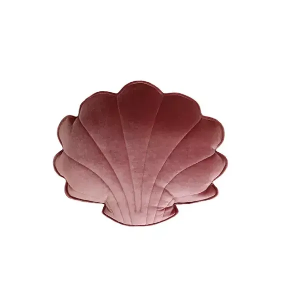 Janie and Jack Decorative Pillows And Throws|Seasonal Décor-Velvet “” Shell Pillow cosmic pearl