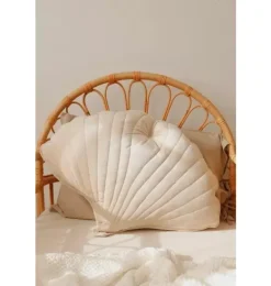 Janie and Jack Decorative Pillows And Throws|Seasonal Décor-Velvet &ldquo;&rdquo; Ginkgo Leaf Pillow cream