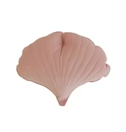 Janie and Jack Seasonal Décor|Decorative Pillows And Throws-Velvet &ldquo;&rdquo; Ginkgo Leaf Pillow powder pink