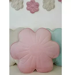 Janie and Jack Seasonal Décor|Decorative Pillows And Throws-Velvet "" Flower Pillow pink elderberry