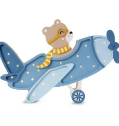 Janie and Jack Lighting-Vintage Plane denim blue