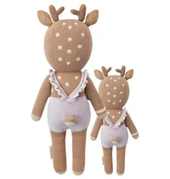 Janie and Jack Stuffed Animals-Violet the fawn light/pastel purple