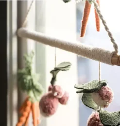 Janie and Jack Art-Wall Hanger Veggies multicolor