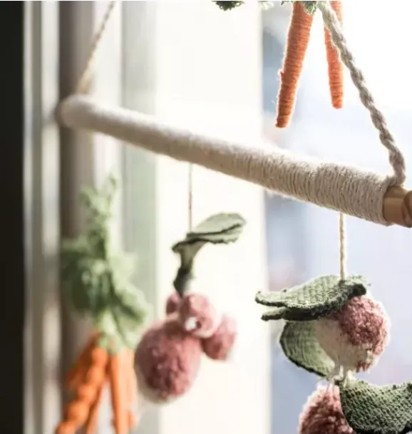 Janie and Jack Art-Wall Hanger Veggies multicolor