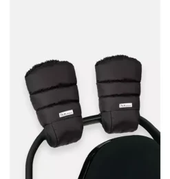Janie and Jack Strollers-Warmmuffs - Plush black plush