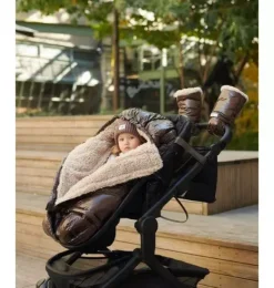 Janie and Jack Strollers-Warmmuffs - Polar brown polar