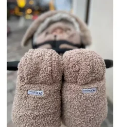 Janie and Jack Strollers-Warmmuffs - Teddy oatmeal