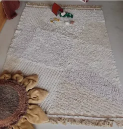 Janie and Jack Rugs-Washable Play Rug  Farm Fields natural
