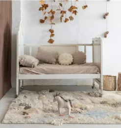 Janie and Jack Rugs-Washable Play Rug Path of Nature natural