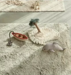 Janie and Jack Rugs-Washable Play Rug Waves blue