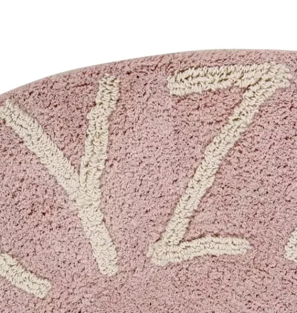 Janie and Jack Rugs-Washable Rug ABC Natural Vintage Nude rose