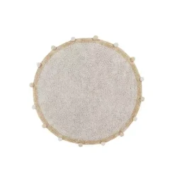 Janie and Jack Rugs-Washable Rug Bubbly Honey natural and honey
