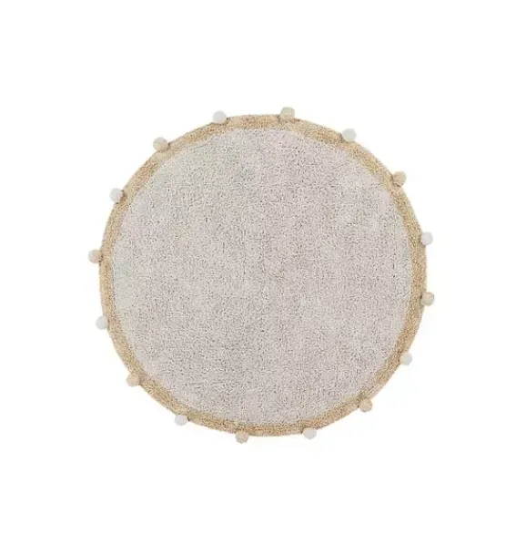 Janie and Jack Rugs-Washable Rug Bubbly Honey natural and honey