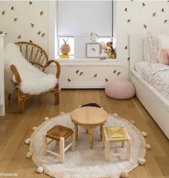 Janie and Jack Rugs-Washable Rug Bubbly Honey natural and honey
