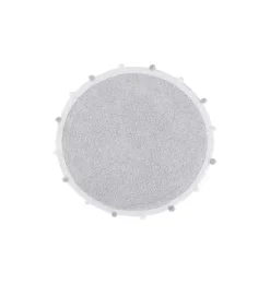 Janie and Jack Rugs-Washable Rug Bubbly Light - White grey
