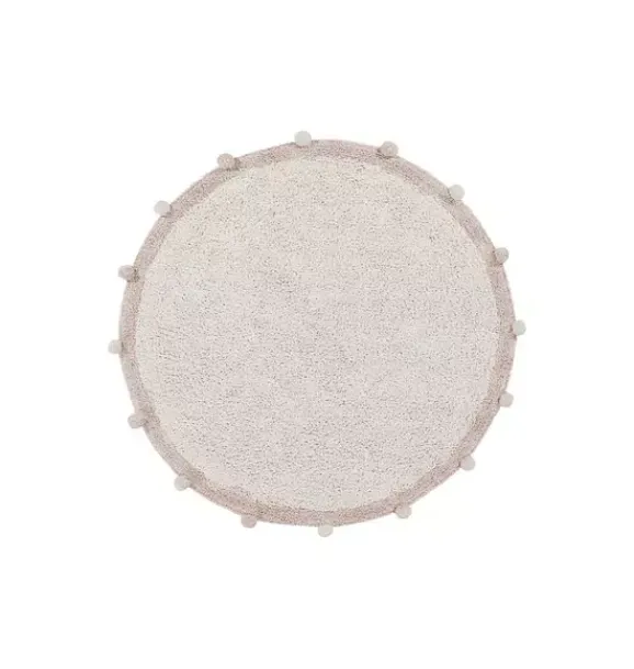 Janie and Jack Rugs-Washable Rug Bubbly Vintage Nude natural