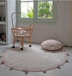 Janie and Jack Rugs-Washable Rug Bubbly Vintage Nude natural