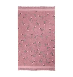 Janie and Jack Rugs-Washable Rug English Garden Ash rose