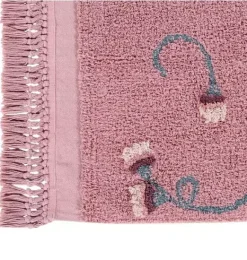 Janie and Jack Rugs-Washable Rug English Garden Ash rose