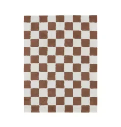 Janie and Jack Rugs-Washable Rug Kitchen Tiles Toffee natural and toffee