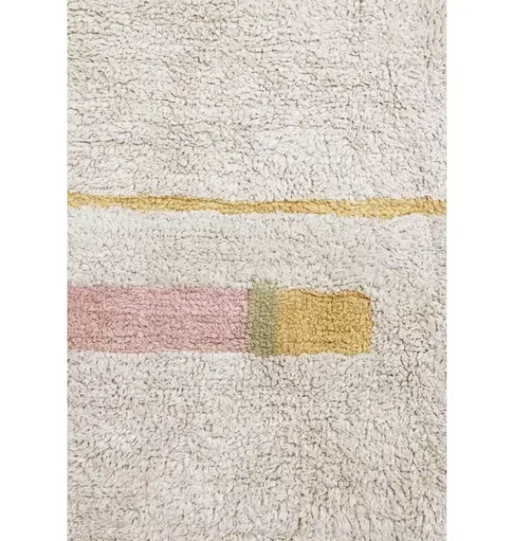 Janie and Jack Rugs-Washable Rug Lanes Vintage Nude natural and rose
