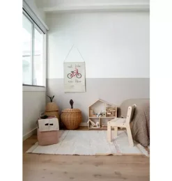 Janie and Jack Rugs-Washable Rug Lanes Vintage Nude natural and rose