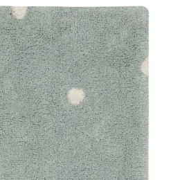 Janie and Jack Rugs-Washable Rug Mini Dot Sage blue