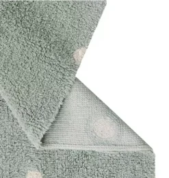 Janie and Jack Rugs-Washable Rug Mini Dot Sage blue