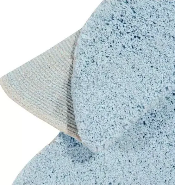 Janie and Jack Rugs-Washable Rug Mini Dream light blue