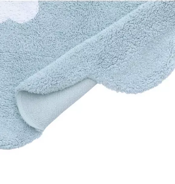 Janie and Jack Rugs-Washable Rug Mini Dream light blue
