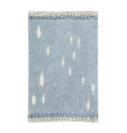 Janie and Jack Rugs-Washable Rug Ocean Shore blue