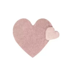 Janie and Jack Rugs-Washable Rug Puffy Love Nude vintage