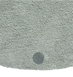 Janie and Jack Rugs-Washable Rug Round Dot   Sage blue