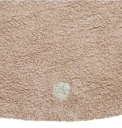 Janie and Jack Rugs-Washable Rug Round Dot   rose