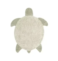 Janie and Jack Rugs-Washable Rug Sea Turtle natural and green