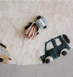 Janie and Jack Rugs-Washable Rug Wheels natural