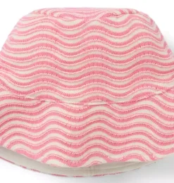 Janie and Jack Hats, Scarves, & Gloves|Accessories-Wavy Striped Bucket Hat pink palette stripe