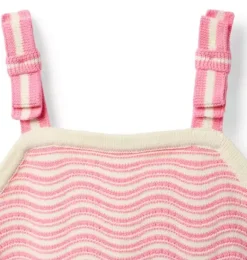 Janie and Jack Sweaters & Sweatshirts|Matching Sets-Wavy Striped Sweater Top pink palette stripe