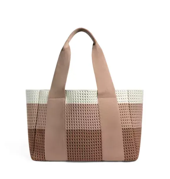 Janie and Jack Adult Accessories|Swim Outfits-Wellington Cabana Tote neutral stripe