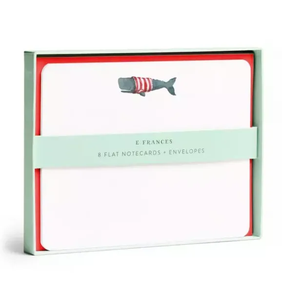 Janie and Jack Stationery-Whale Flat Notes multi