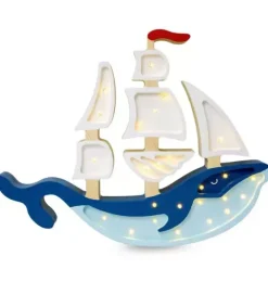 Janie and Jack Lighting-Whale Ship Lamp navy