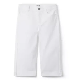 Janie and Jack Denim-Wide Leg Jean white