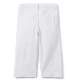 Janie and Jack Denim-Wide Leg Jean white