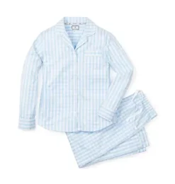 Janie and Jack Adult Pajamas|Petite Plume-Women's Pajama Set light blue gingham