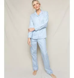Janie and Jack Adult Pajamas|Petite Plume-Women's Pajama Set light blue gingham